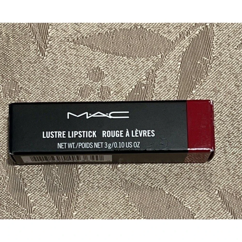 MAC Lustre Lipstick Red Cockney 502 Full Size New in Box